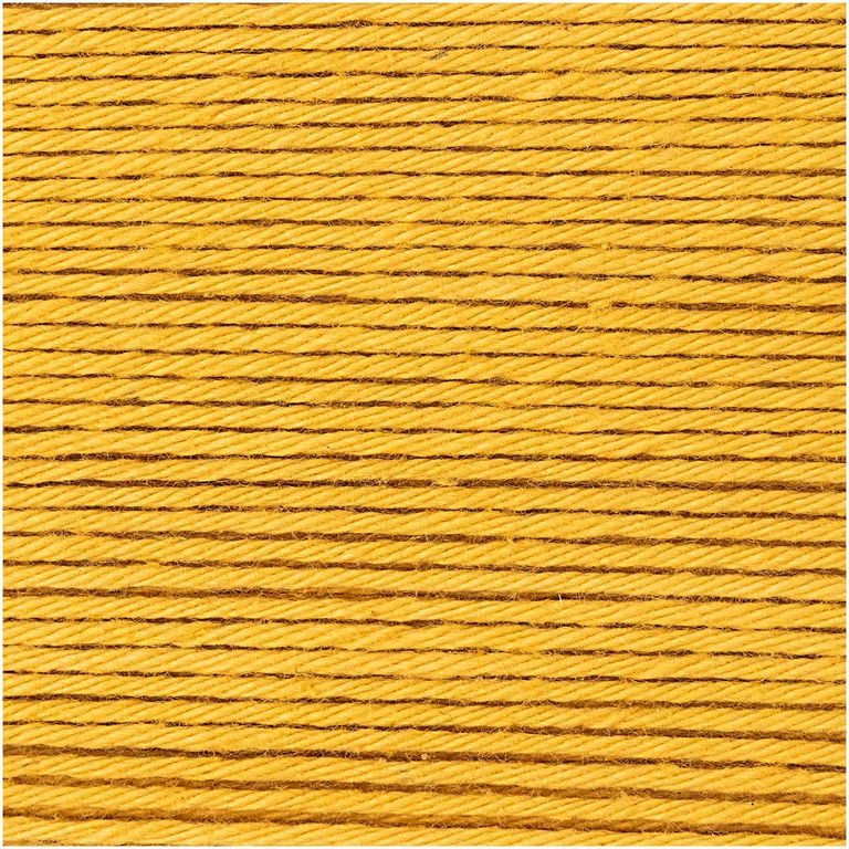 Bavlnená háčkovacia priadza Ricorumi dk odtieň 063 šafránová