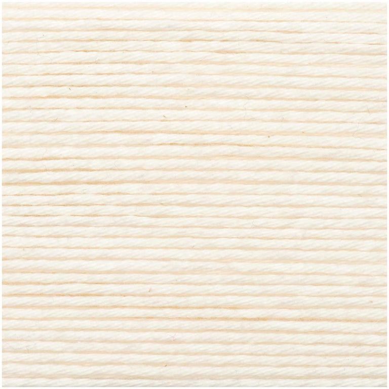 Bavlnená háčkovacia priadza Ricorumi dk odtieň 002 krémová