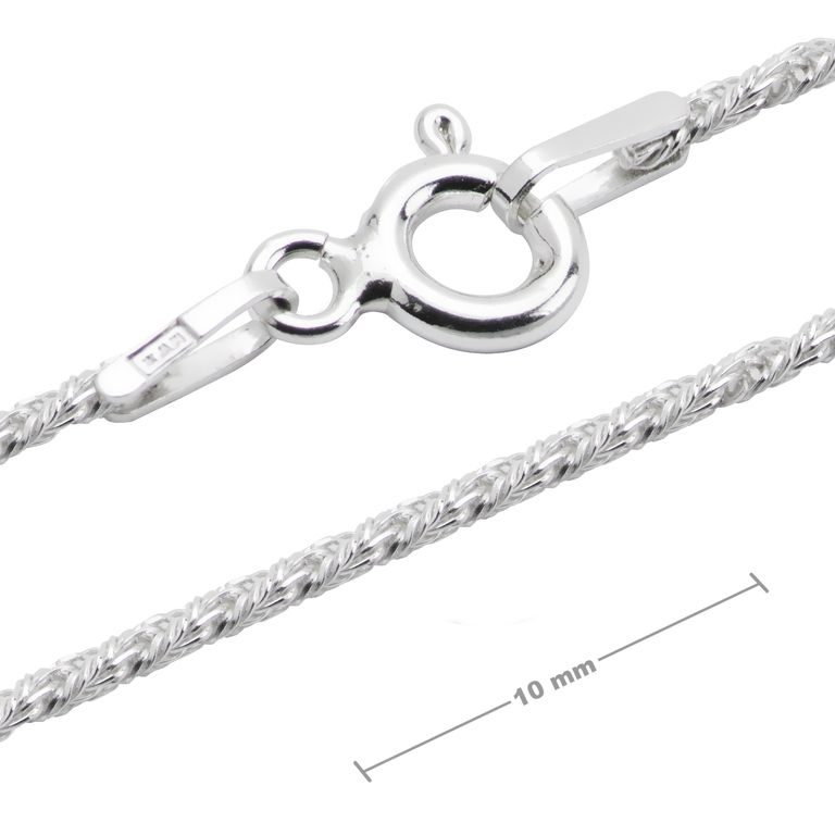 Sterling silver 925 chain with clasp 45cm No.590