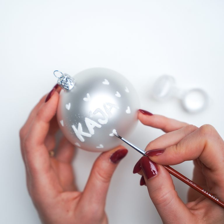 Manumi kreativní sada na dekorování vánočních ozdob stříbrná