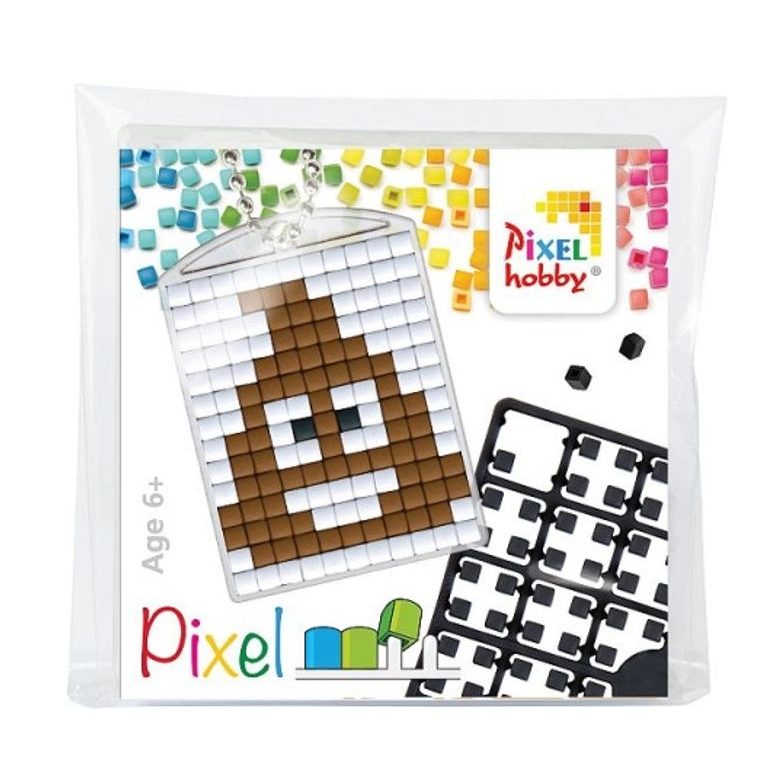 Pixel keychain poo