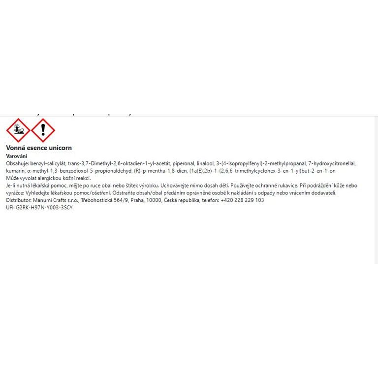 Manumi vonná esencia unicorn 10 ml