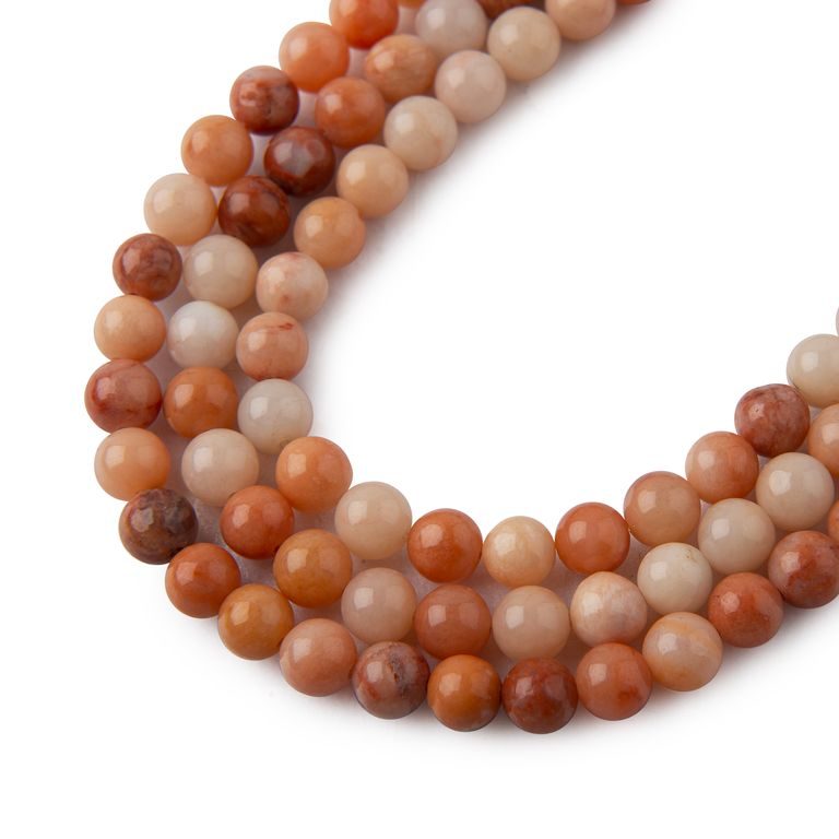 Minerálne koráliky Avanturín oranžový 4mm