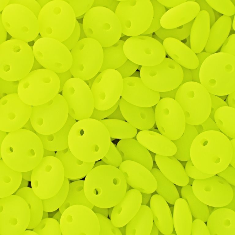 CzechMates Lentil 6mm Neon Yellow No.237