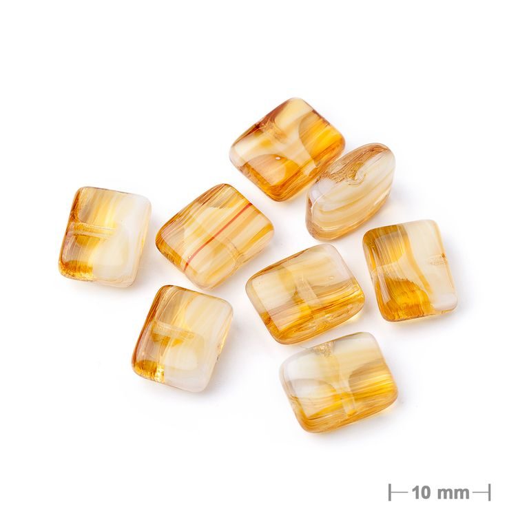 Glass pressed beads No.246