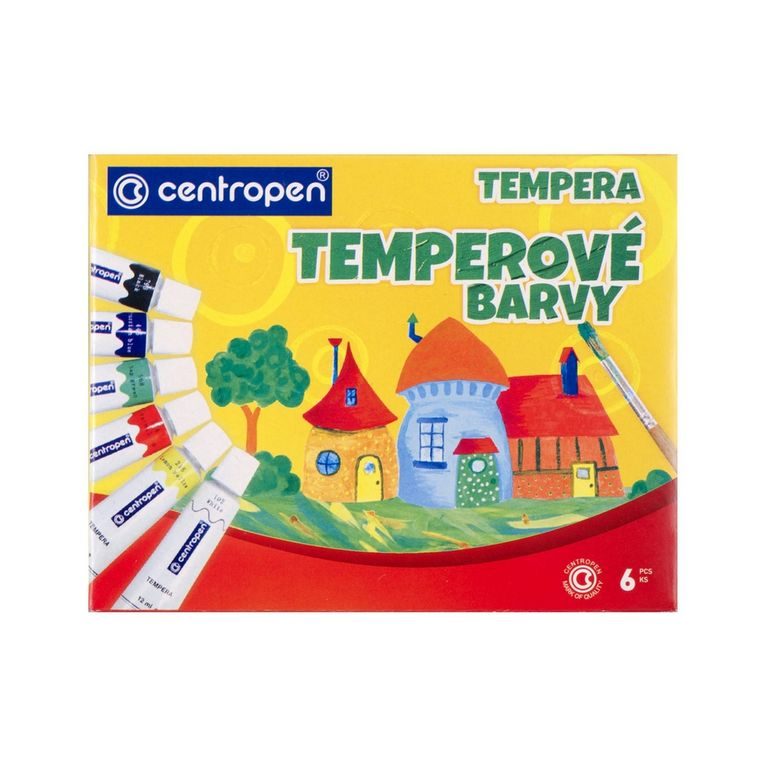 Temperové barvy Centropen 6 barev