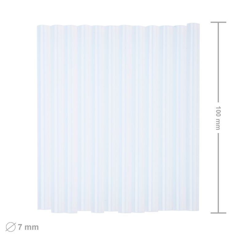 Batoane din silicon pentru pistolul de lipit transparent 7,2x100mm 12buc