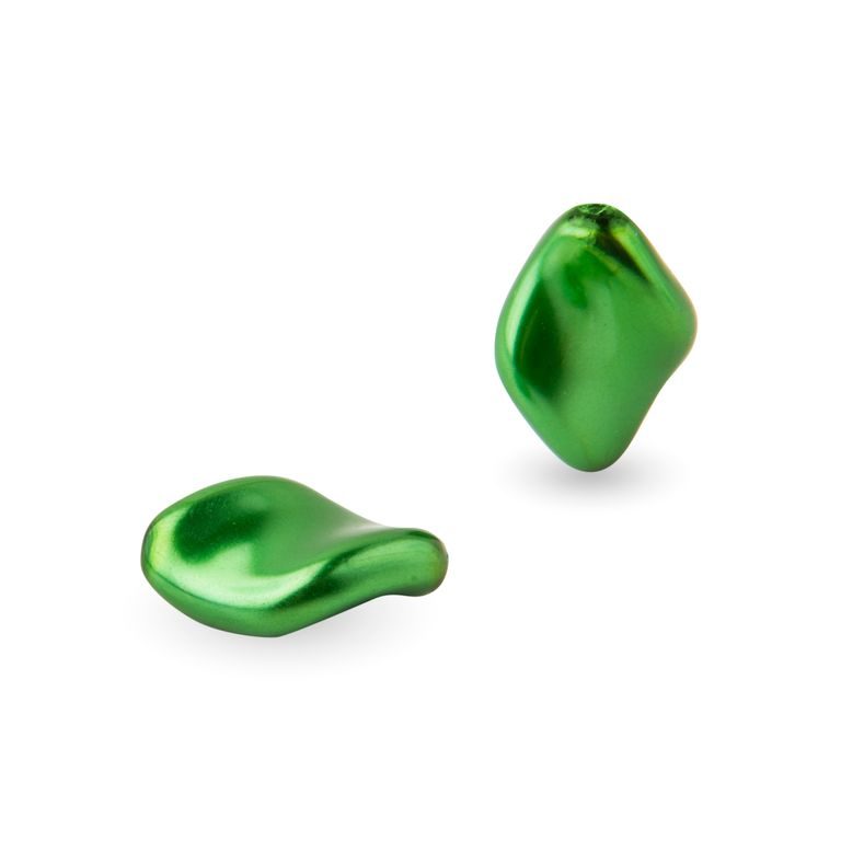 Voskové perly tvary 19x13mm zelené č.32