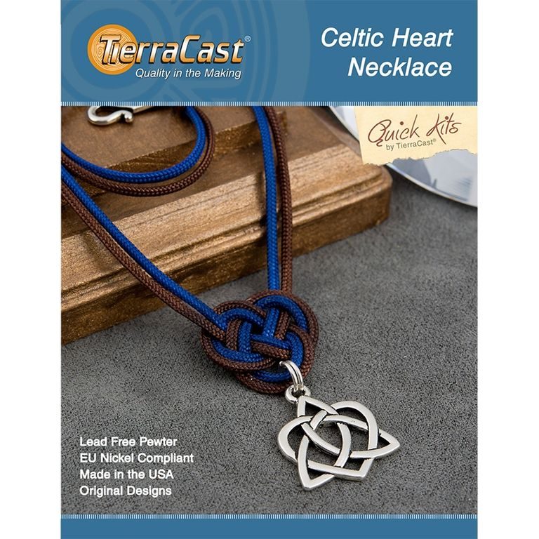 TierraCast quick kit necklace Celtic Heart