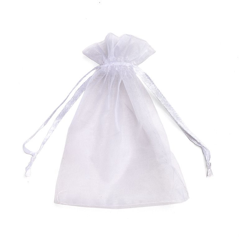 Organza bag 120x80mm white