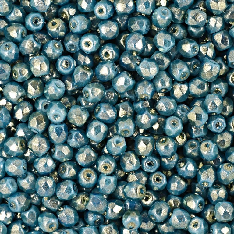 Brúsené koráliky 3mm Halo Ethereal Azurite