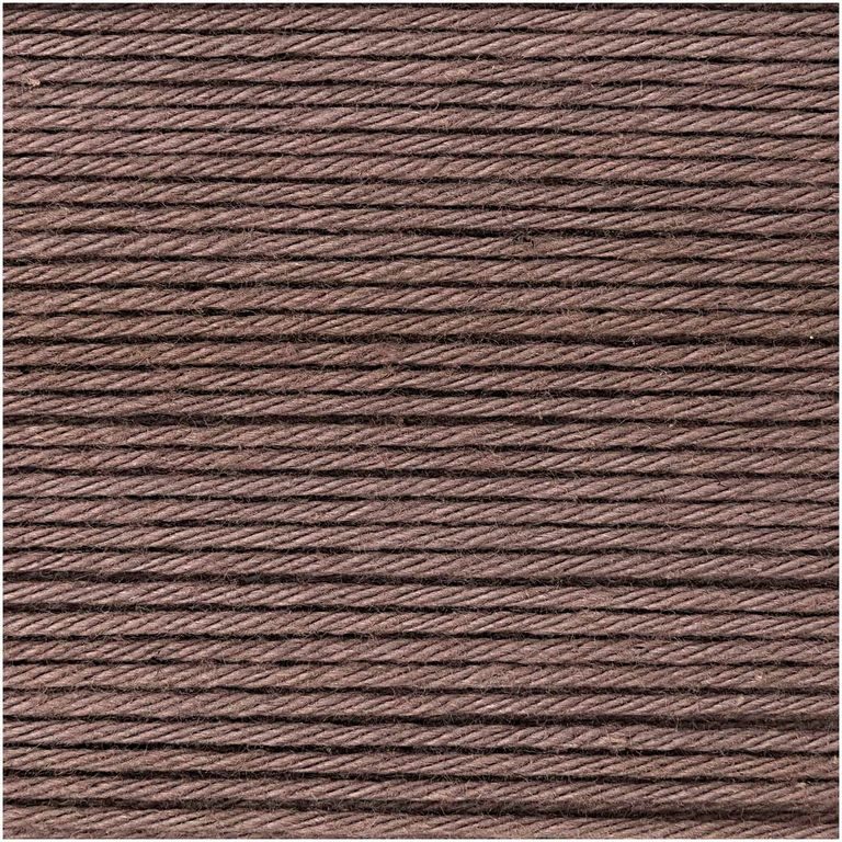 Bavlněná háčkovací příze Ricorumi dk odstín 073 pastelově hnědá