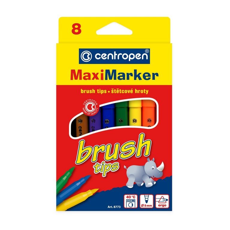 entropen popisovače štětcové MaxiMarker Brush 8773 sada 8k