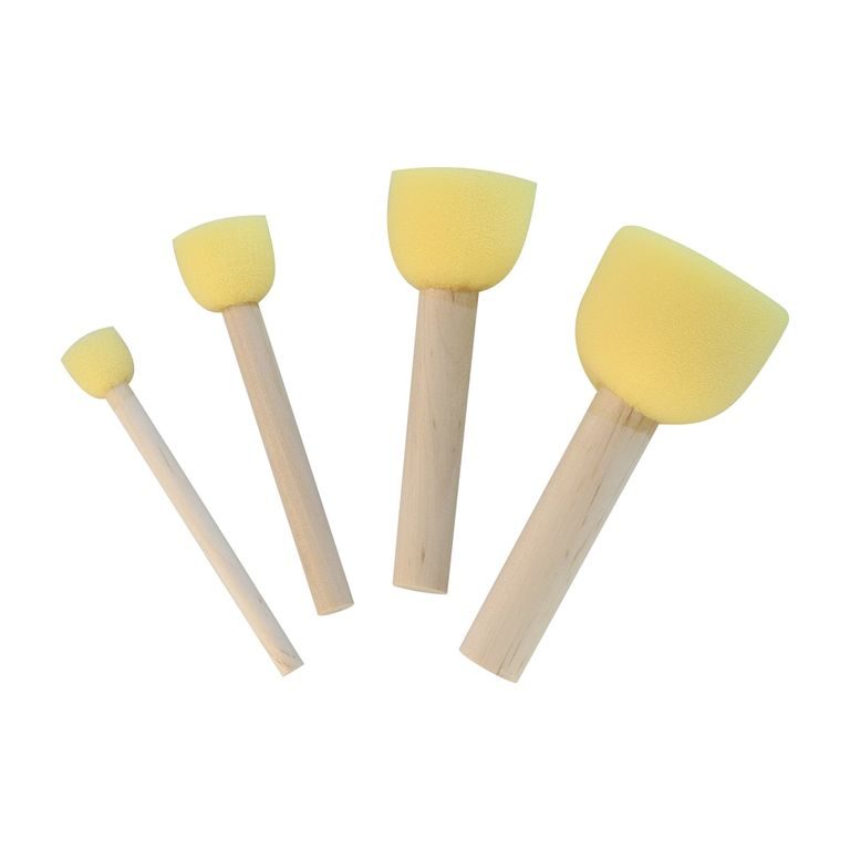 Sponge paint brush set KREUL 4pcs