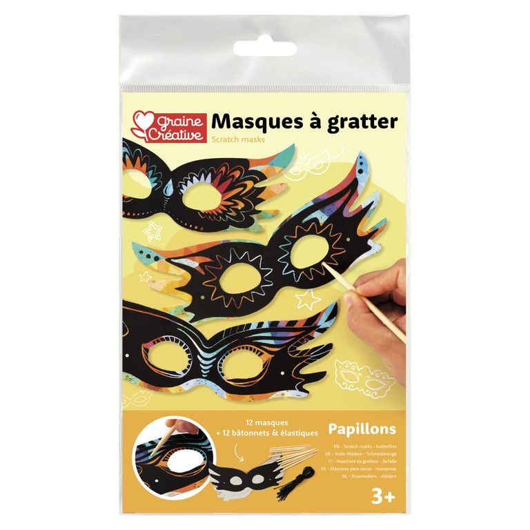 Scratch eye masks 12 pcs