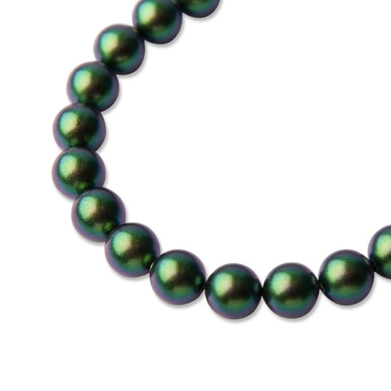 SWAROVSKI 5810 8 mm Crystal Scarabaeus Green Pearl