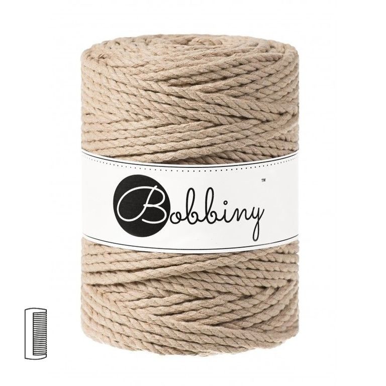 Bobbiny Macramé příze XXL 3PLY 5mm Sand