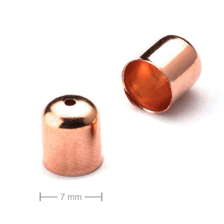 Kaplík hladký 7mm rose gold