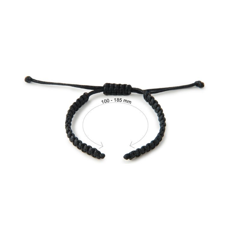 Nylon base for Shamballa bracelets 110mm black