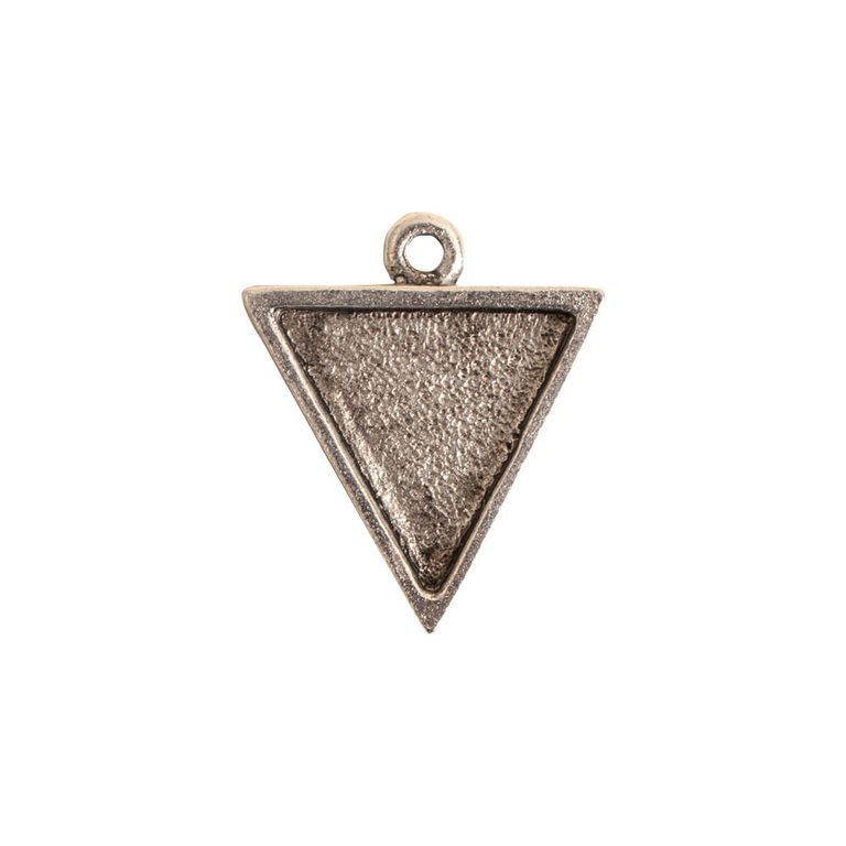 Nunn Design pendant with a setting triangle 18,5x15,5mm silver-plated