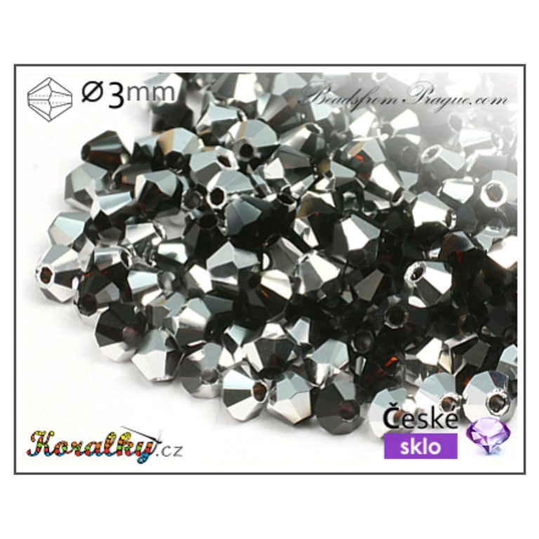 Czech crystal bicone beads 3mm No.10