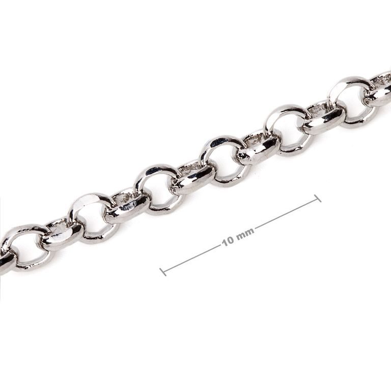 Rhodium-plated unfinished chain No.94