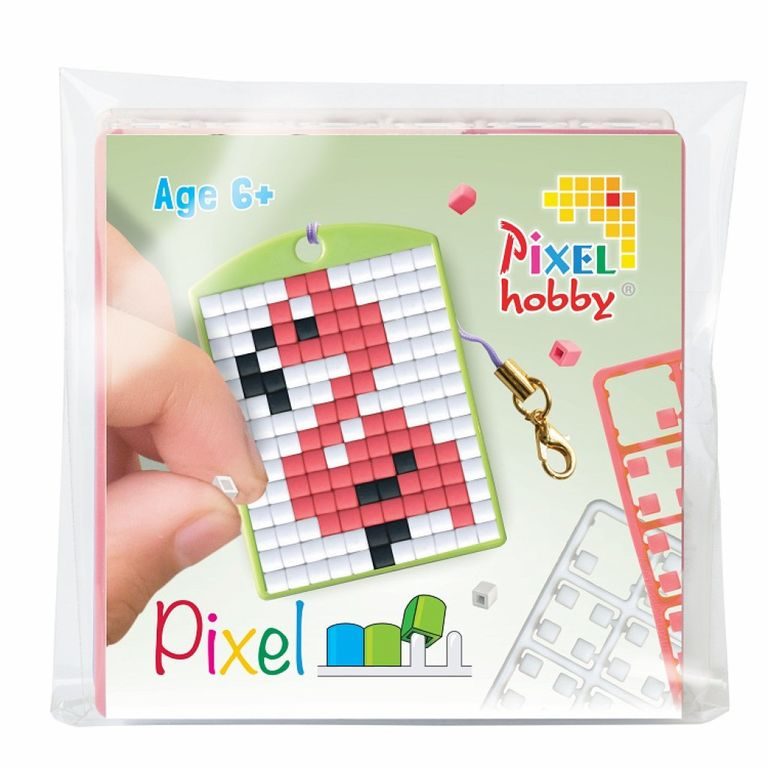 Breloc Pixel flamingo sau papagal