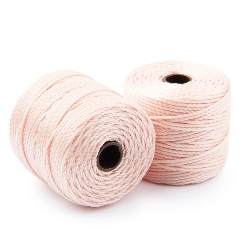 Nylon bead cord 0.9mm beige