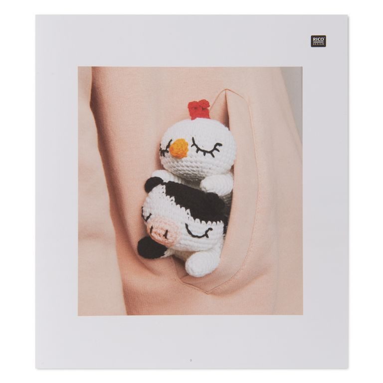 Kniha návodov na háčkovanie Ricorumi Kamoši do vrecka anglická verzia