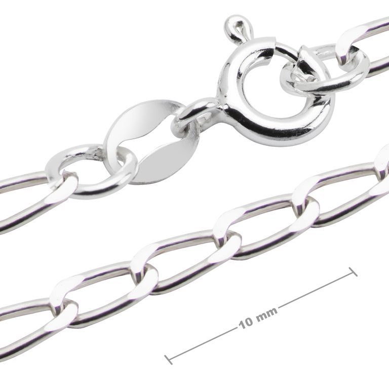 Sterling silver 925 chain with clasp 50cm No.581
