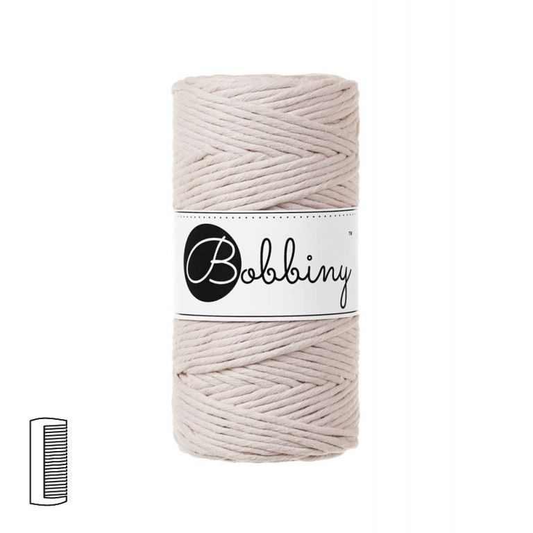 Bobbiny Macramé Cord Regular 3mm Nude