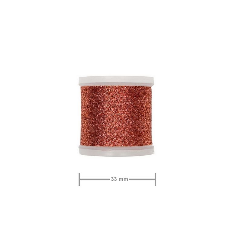 Metallic embroidery thread 200m in the colour of copper