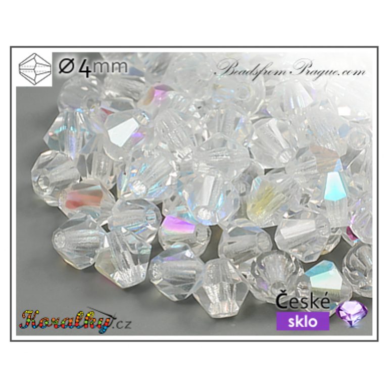 Czech crystal bicone beads 4mm No.42