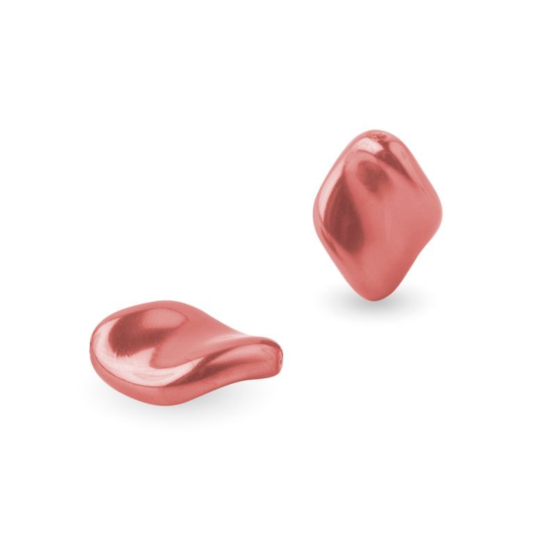 Voskové perly tvary 19x13mm ružové č.16