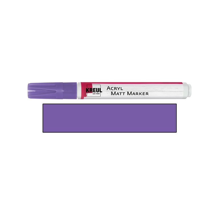 Akrylový marker matný KREUL medium lila