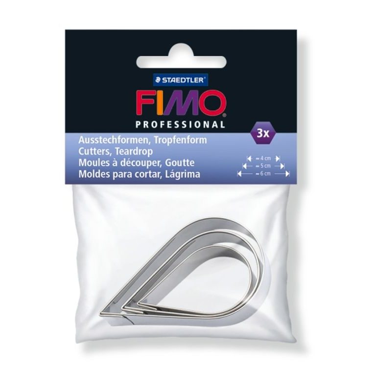 FIMO cutters Teardrop 3pcs