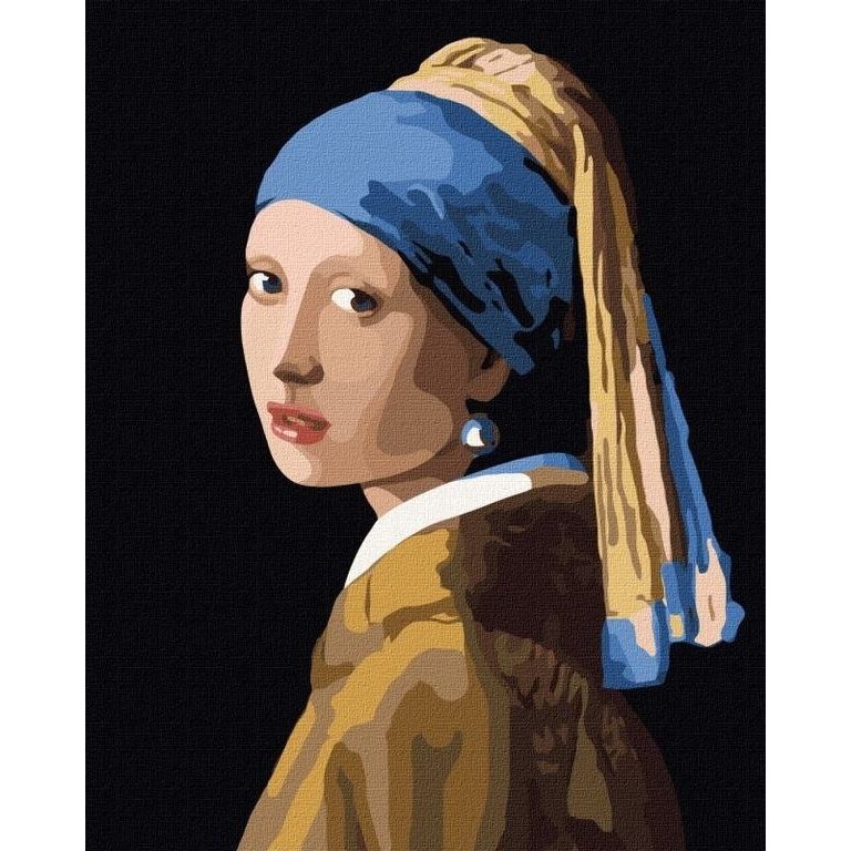 Malování podle čísel obraz Dívka s perlou 40х50cm