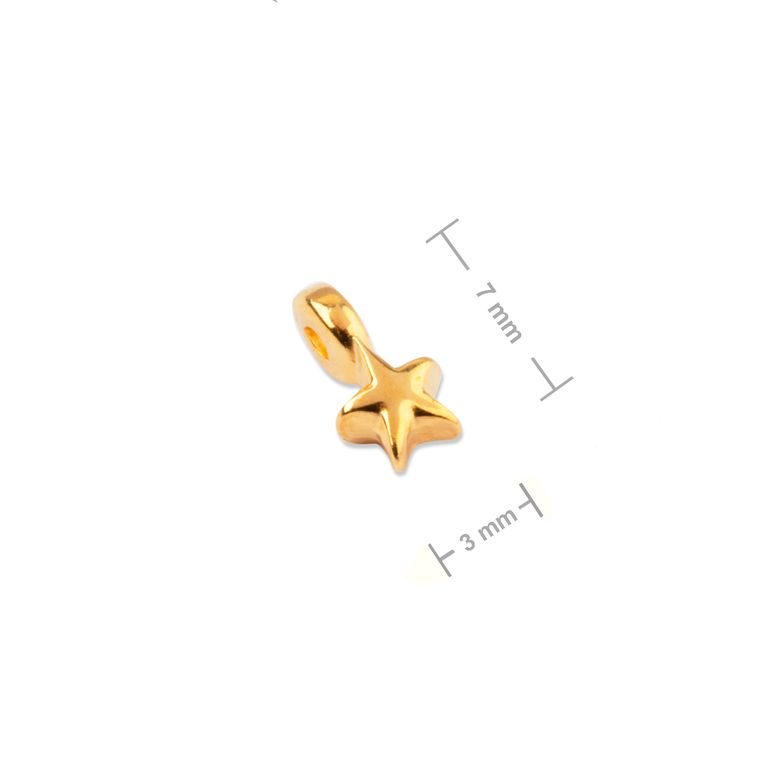 Manumi mini pendant 7x3mm gold-plated