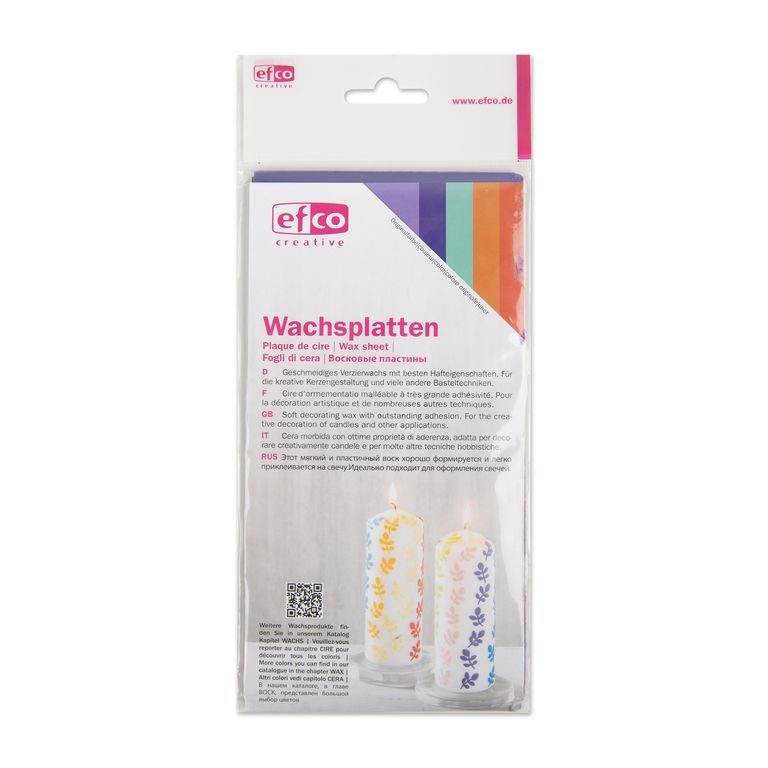 Decorative wax sheets set of 5 pcs No.2