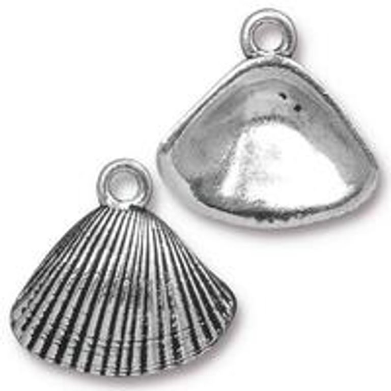 TierraCast pendant Shell antique silver