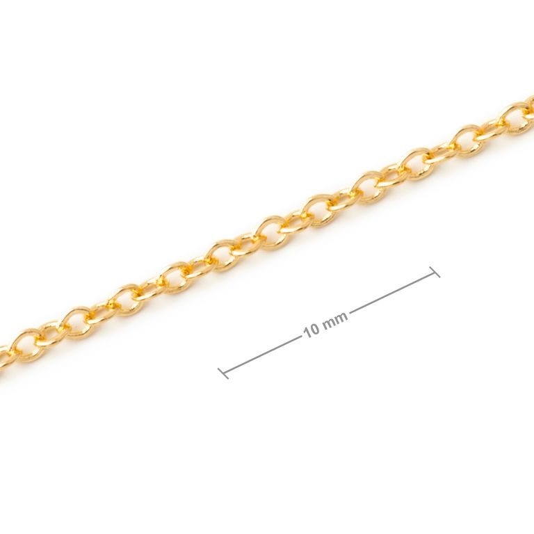 Unfinished jewellery chain in the colour of gold No.119