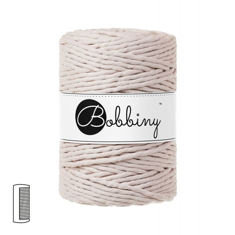 Bobbiny Macramé příze XXL 5mm Nude