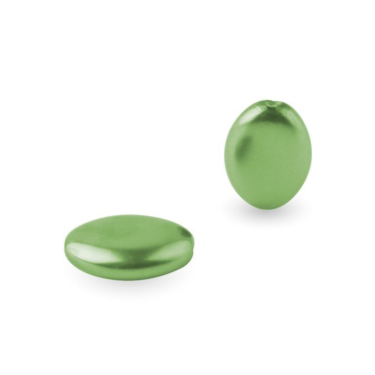 Voskové perle tvary 16x11mm světle zelené č.27