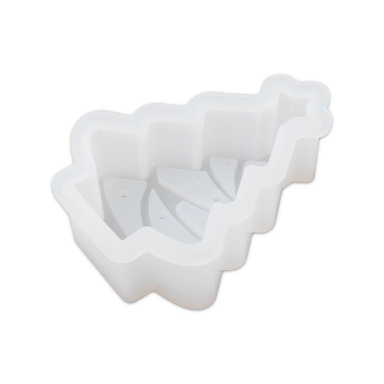 Silicone candle mould in the shape of a Christmas tree 60x80x27mm