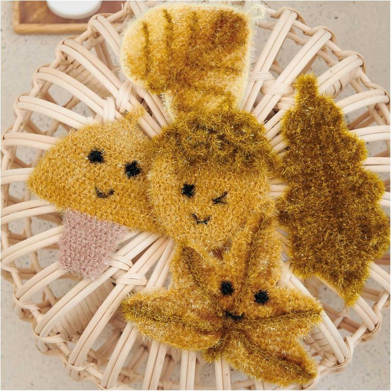 Rico design háčkovací příze na výrobu žínek Creative Bubble odstín 012 černá