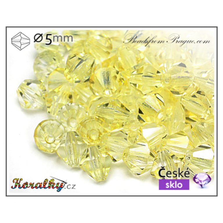 Czech crystal bicone beads 5mm No.124