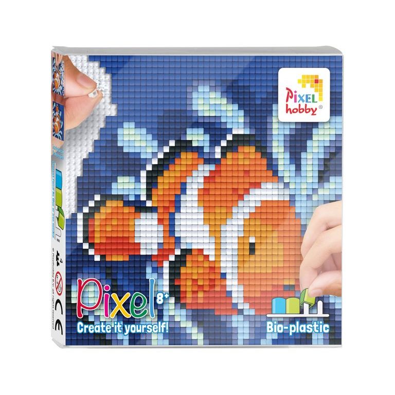 Pixel sada s velkou podložkou rybka klaun Nemo