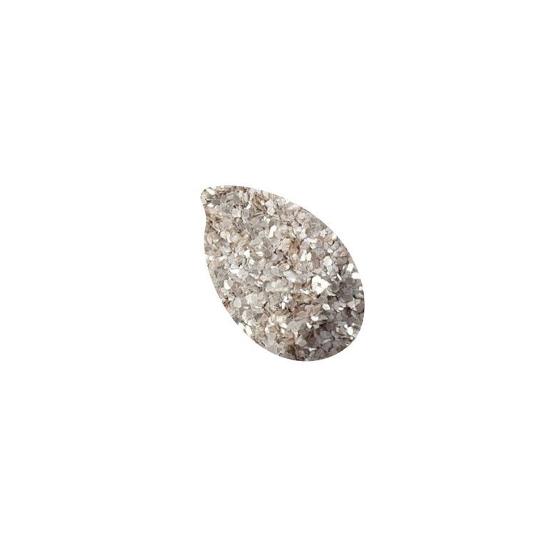 Reslin eco glitry do ekologické pryskyřice 15 g vel. L v barvě stříbra