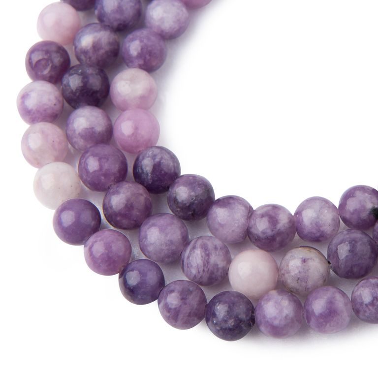 Lepidolite beads 8mm