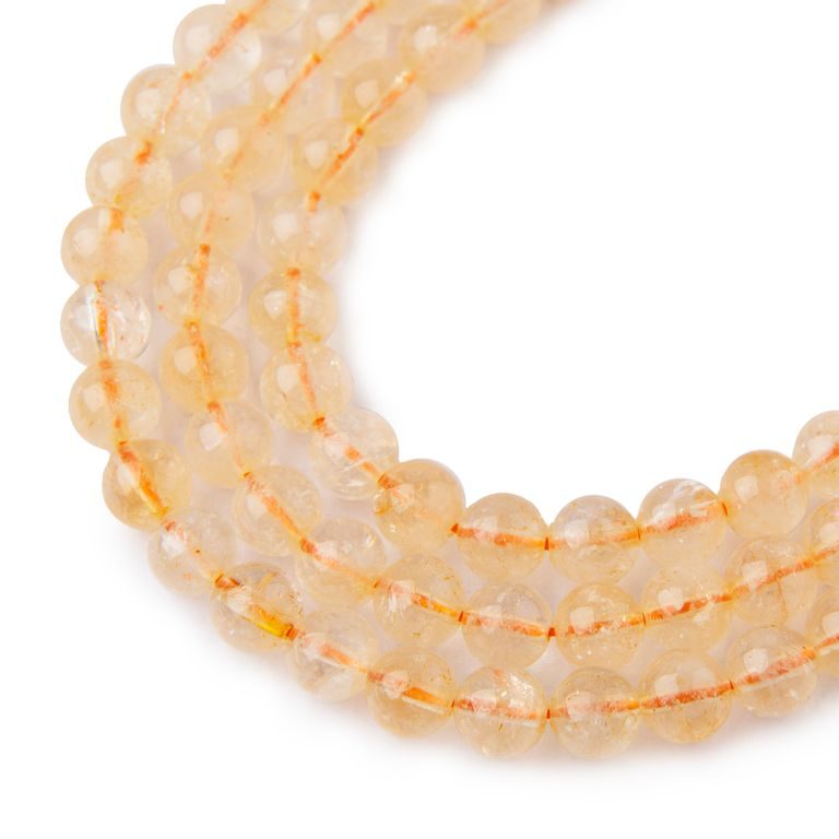 Citrine beads 6mm